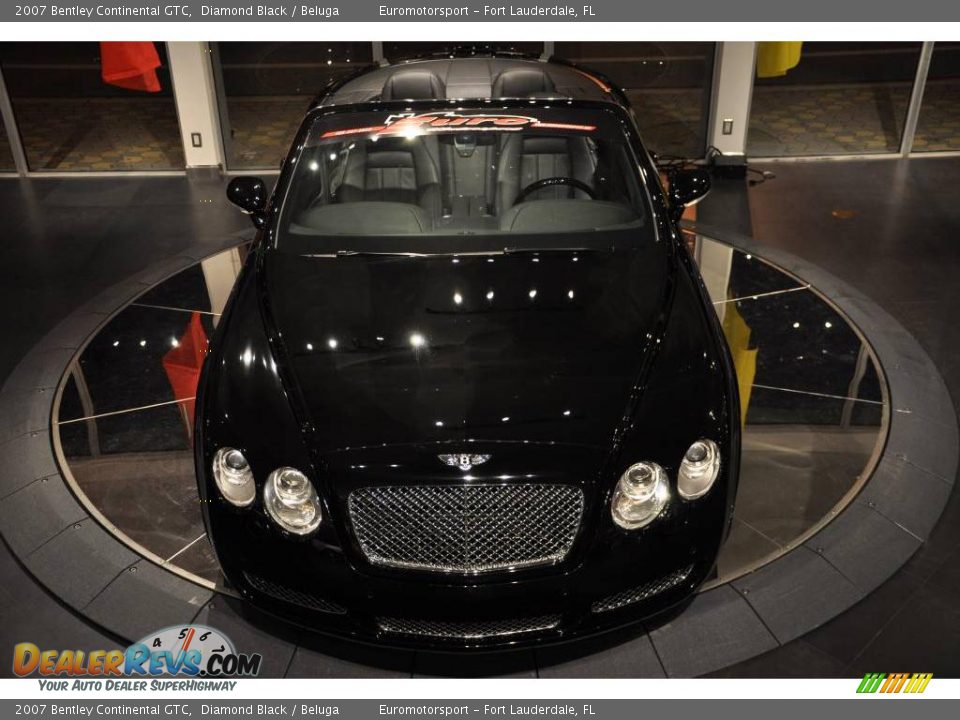 2007 Bentley Continental GTC Diamond Black / Beluga Photo #2