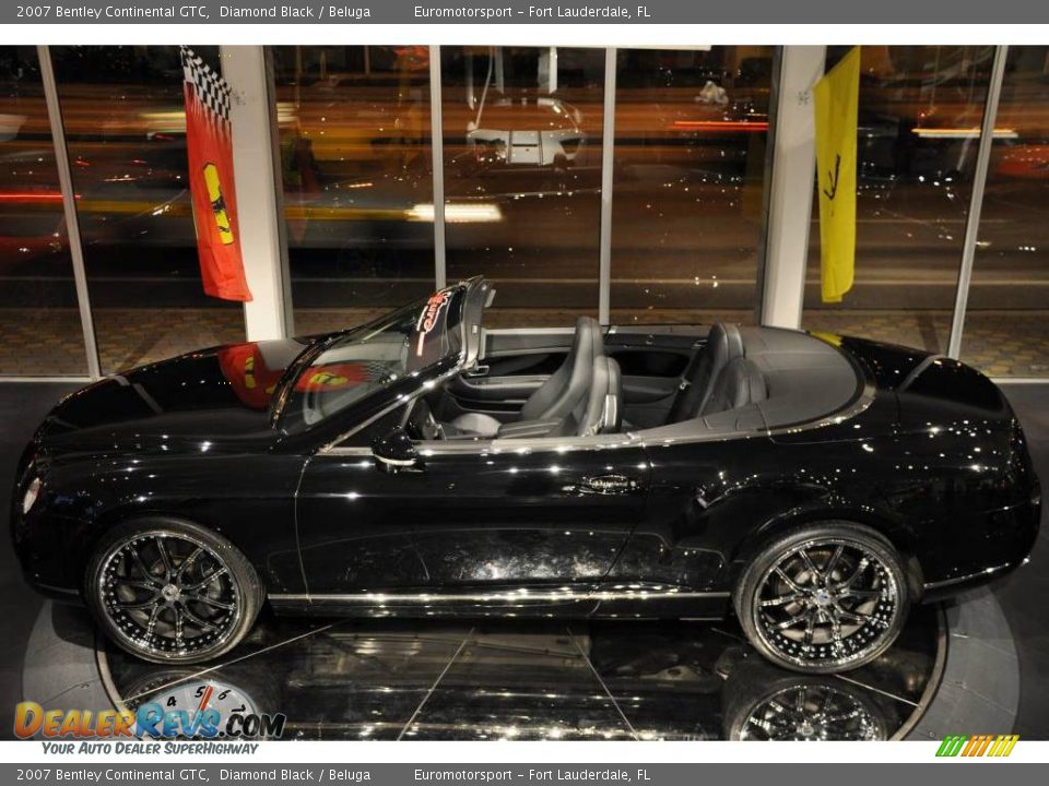 2007 Bentley Continental GTC Diamond Black / Beluga Photo #4