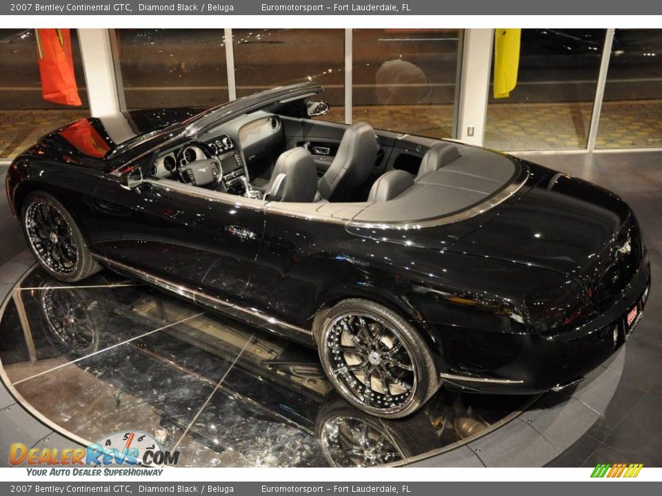 2007 Bentley Continental GTC Diamond Black / Beluga Photo #5