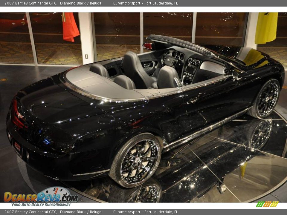 2007 Bentley Continental GTC Diamond Black / Beluga Photo #7