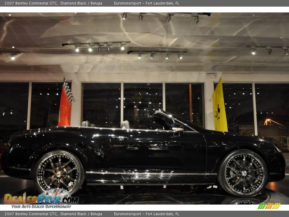 2007 Bentley Continental GTC Diamond Black / Beluga Photo #8