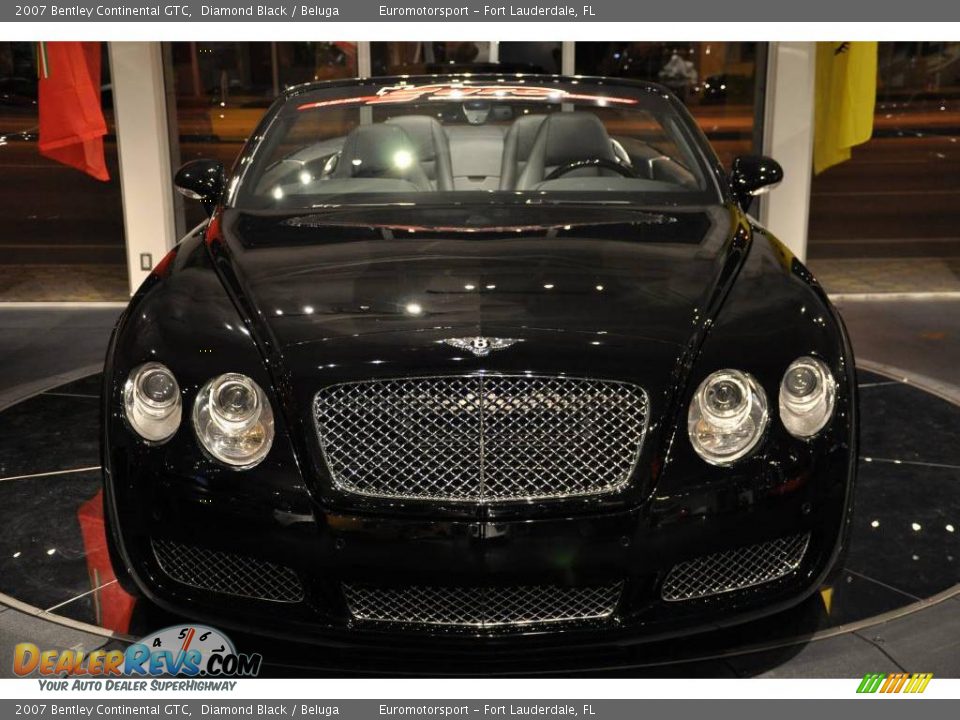 2007 Bentley Continental GTC Diamond Black / Beluga Photo #9