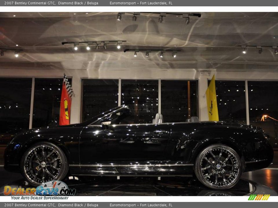 2007 Bentley Continental GTC Diamond Black / Beluga Photo #10