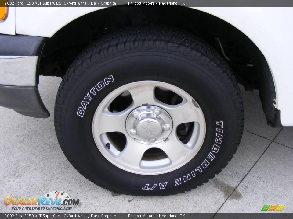 2002 Ford F150 XLT SuperCab Oxford White / Dark Graphite Photo #14