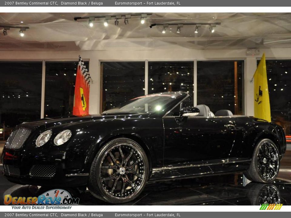 2007 Bentley Continental GTC Diamond Black / Beluga Photo #11
