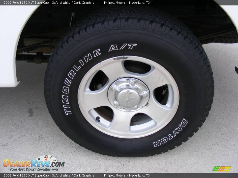 2002 Ford F150 XLT SuperCab Oxford White / Dark Graphite Photo #15
