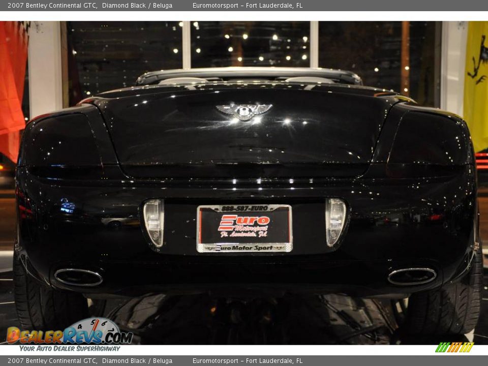 2007 Bentley Continental GTC Diamond Black / Beluga Photo #12