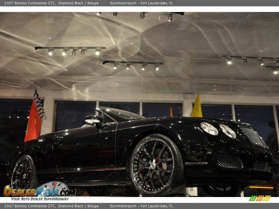 2007 Bentley Continental GTC Diamond Black / Beluga Photo #13