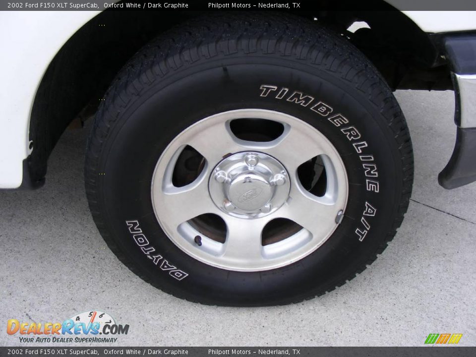 2002 Ford F150 XLT SuperCab Oxford White / Dark Graphite Photo #17