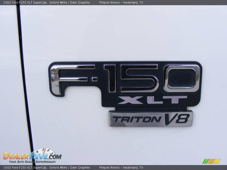 2002 Ford F150 XLT SuperCab Oxford White / Dark Graphite Photo #18
