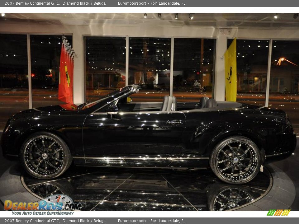 2007 Bentley Continental GTC Diamond Black / Beluga Photo #14
