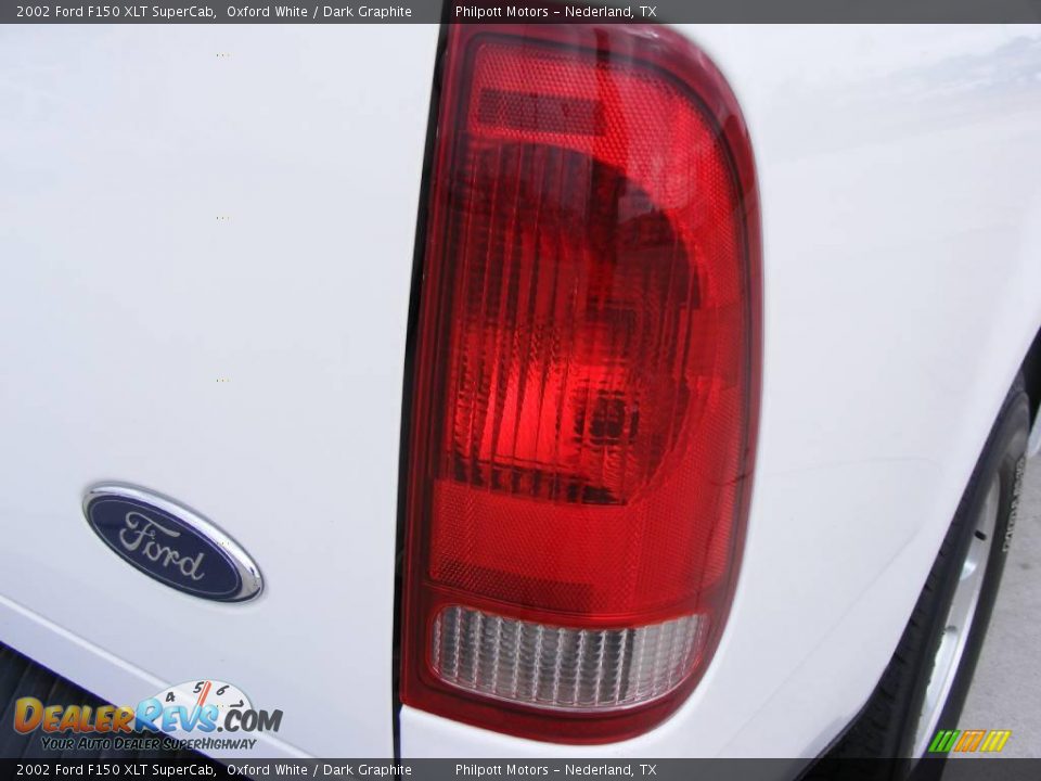 2002 Ford F150 XLT SuperCab Oxford White / Dark Graphite Photo #21