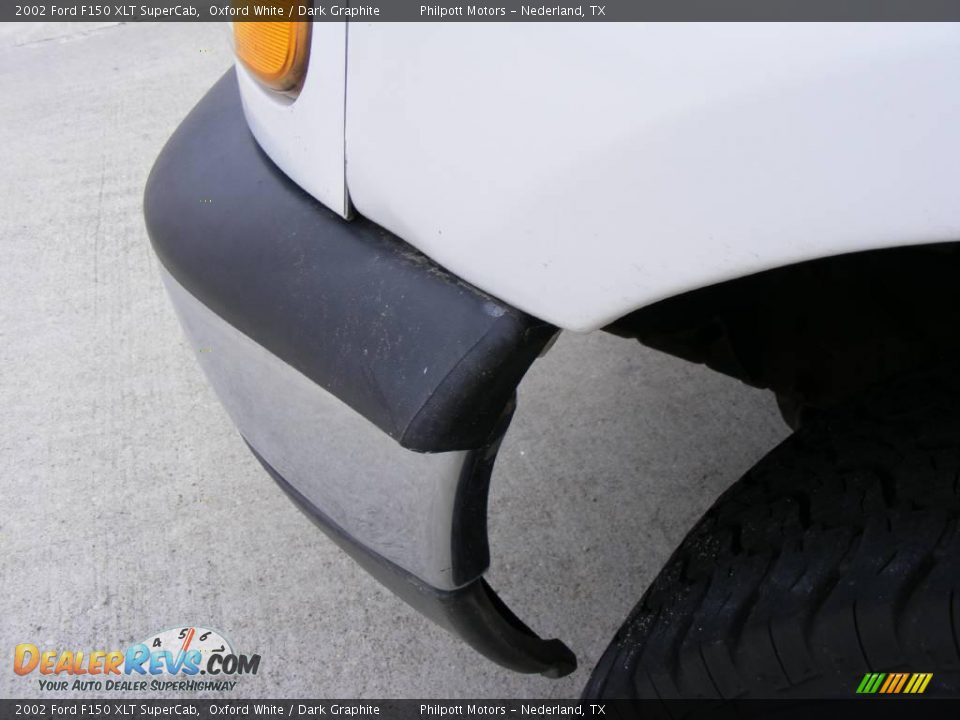 2002 Ford F150 XLT SuperCab Oxford White / Dark Graphite Photo #25