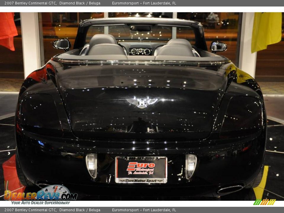 2007 Bentley Continental GTC Diamond Black / Beluga Photo #20
