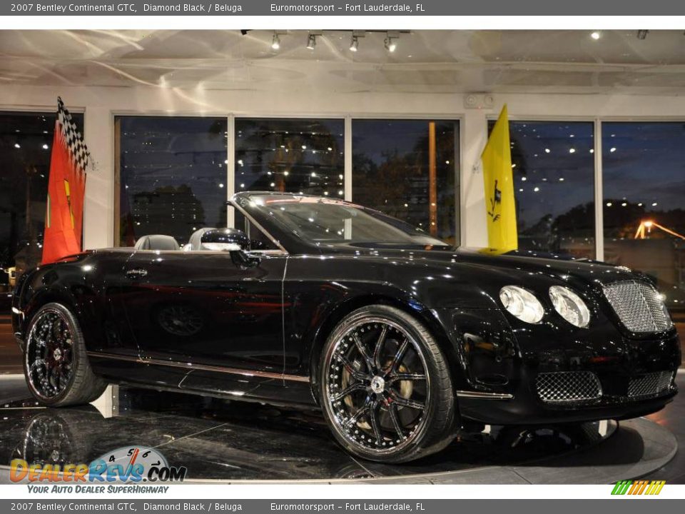 2007 Bentley Continental GTC Diamond Black / Beluga Photo #21