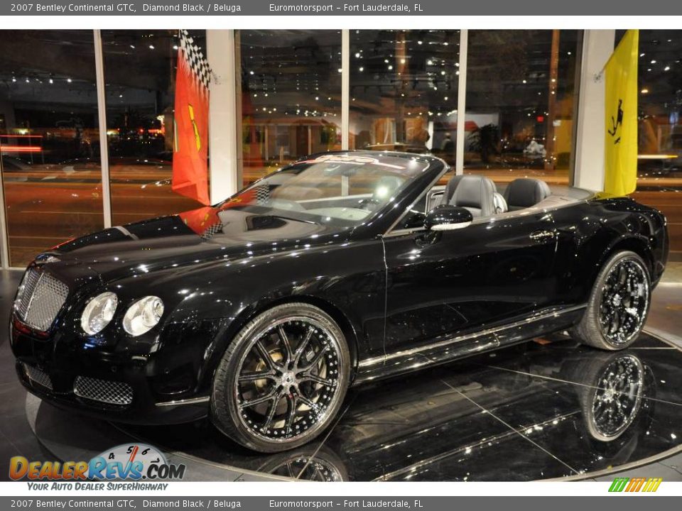 2007 Bentley Continental GTC Diamond Black / Beluga Photo #22