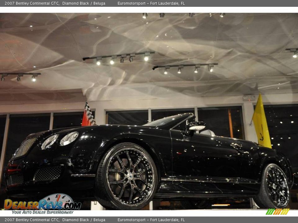 2007 Bentley Continental GTC Diamond Black / Beluga Photo #24