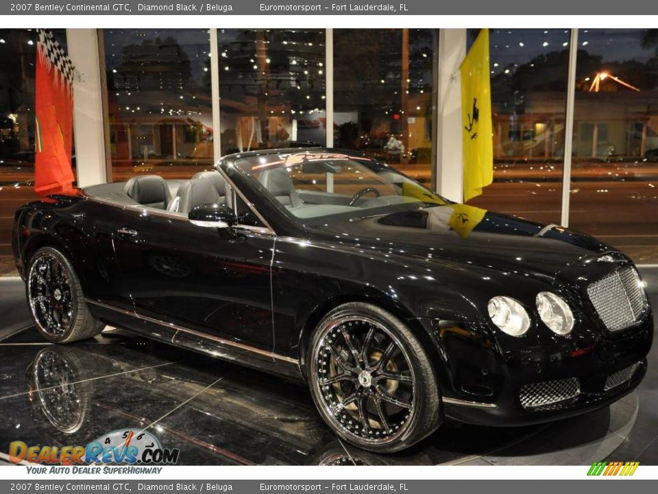 2007 Bentley Continental GTC Diamond Black / Beluga Photo #27