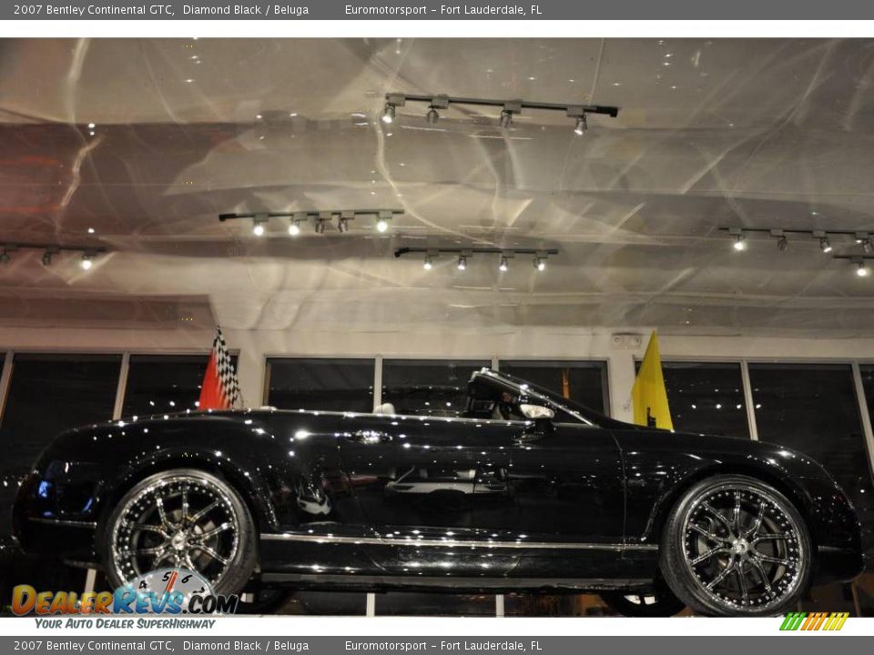 2007 Bentley Continental GTC Diamond Black / Beluga Photo #28