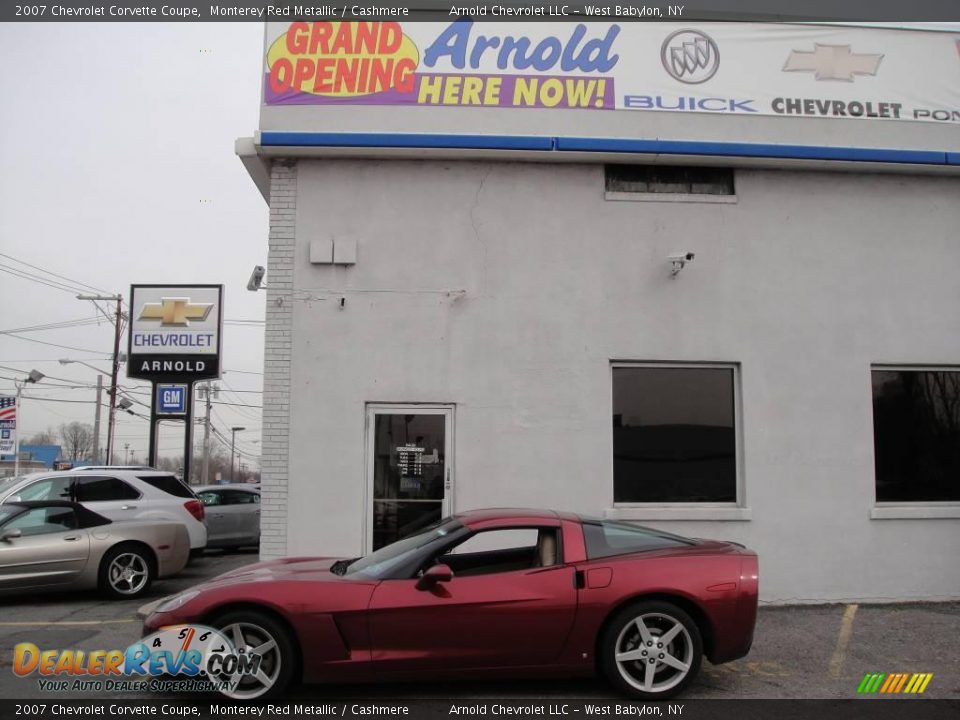 2007 Chevrolet Corvette Coupe Monterey Red Metallic / Cashmere Photo #3