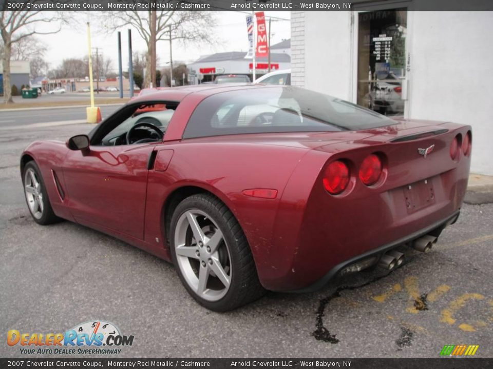 2007 Chevrolet Corvette Coupe Monterey Red Metallic / Cashmere Photo #4