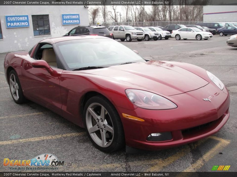 2007 Chevrolet Corvette Coupe Monterey Red Metallic / Cashmere Photo #5