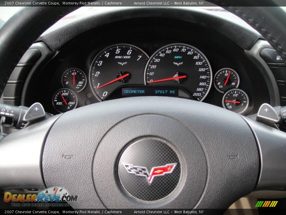 2007 Chevrolet Corvette Coupe Monterey Red Metallic / Cashmere Photo #12