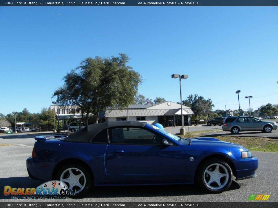 2004 Ford Mustang GT Convertible Sonic Blue Metallic / Dark Charcoal Photo #5