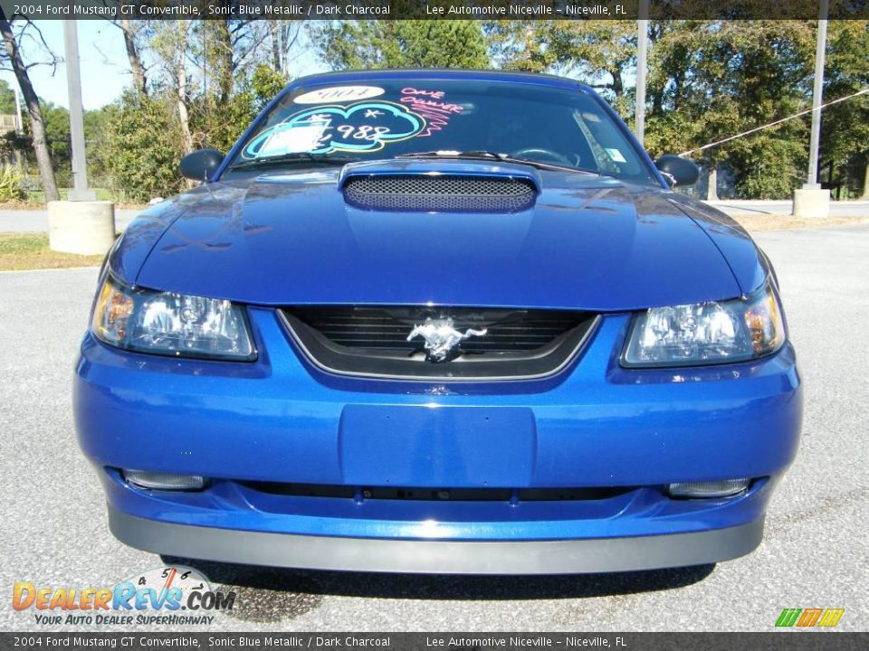 2004 Ford Mustang GT Convertible Sonic Blue Metallic / Dark Charcoal Photo #7