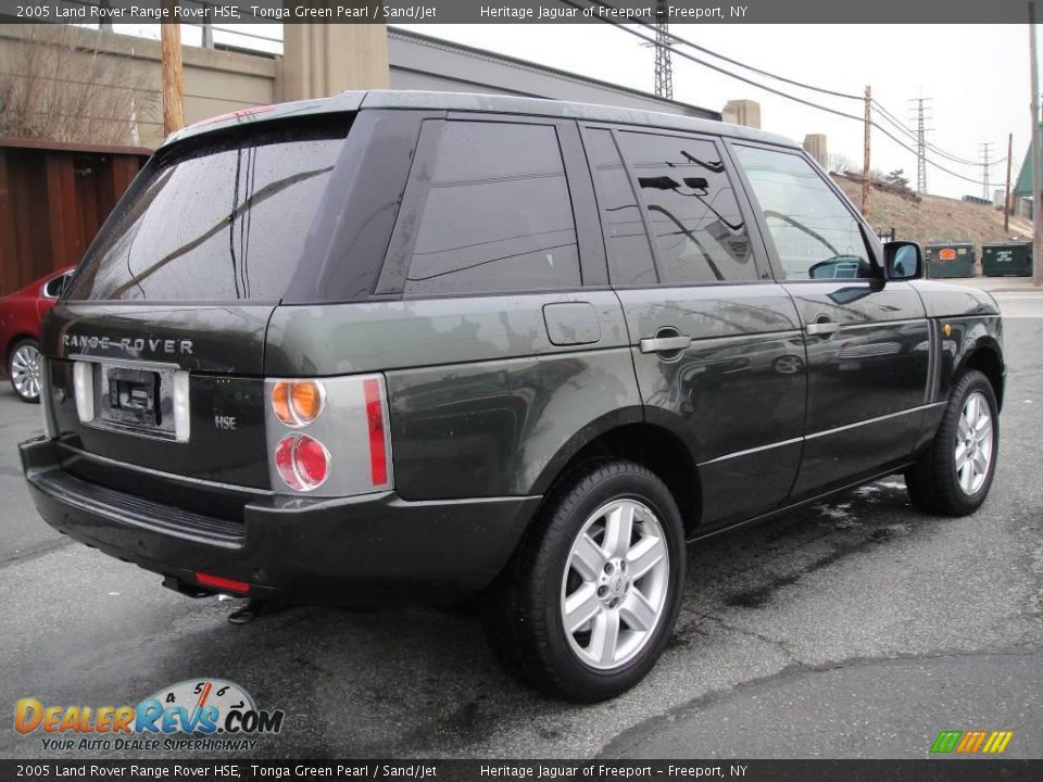 2005 Land Rover Range Rover HSE Tonga Green Pearl / Sand/Jet Photo #6