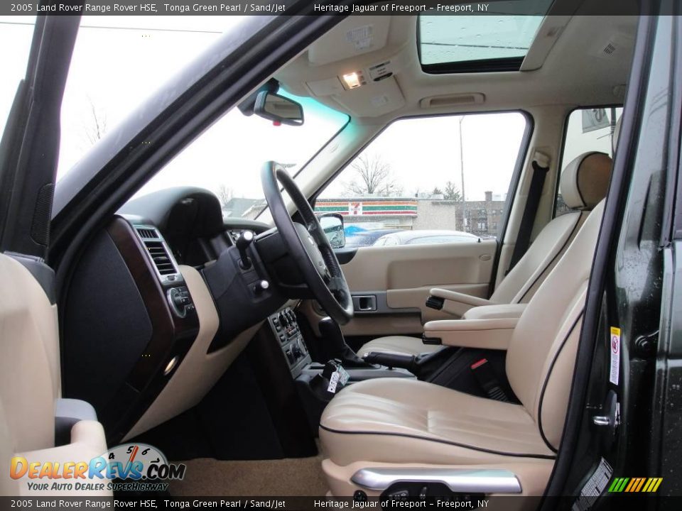 2005 Land Rover Range Rover HSE Tonga Green Pearl / Sand/Jet Photo #12
