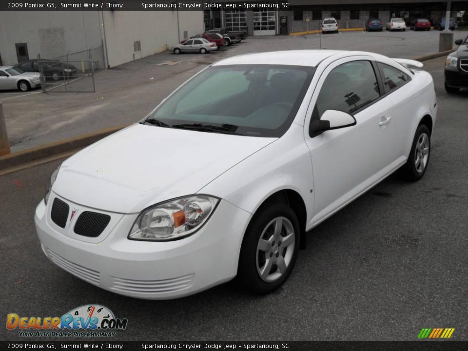 2009 Pontiac G5 Summit White / Ebony Photo #1