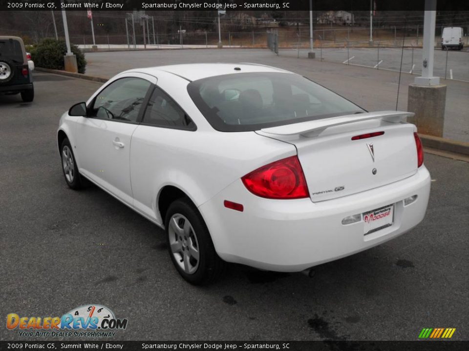 2009 Pontiac G5 Summit White / Ebony Photo #2