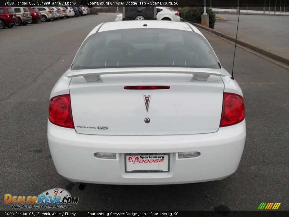 2009 Pontiac G5 Summit White / Ebony Photo #3