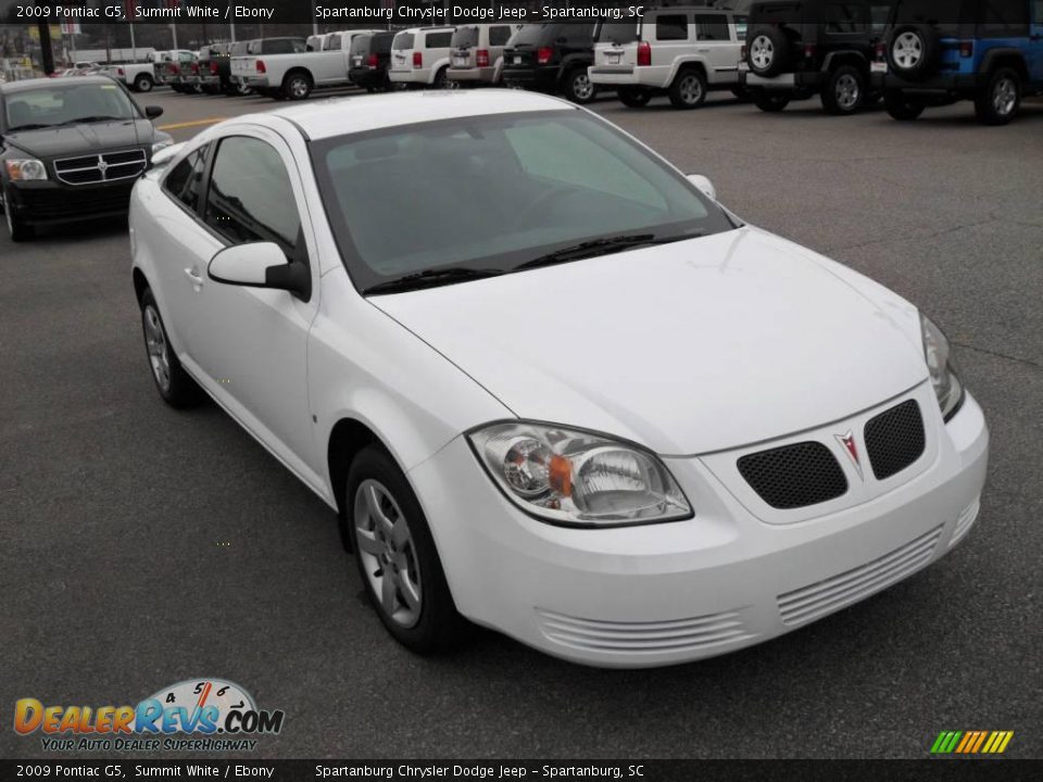 2009 Pontiac G5 Summit White / Ebony Photo #5