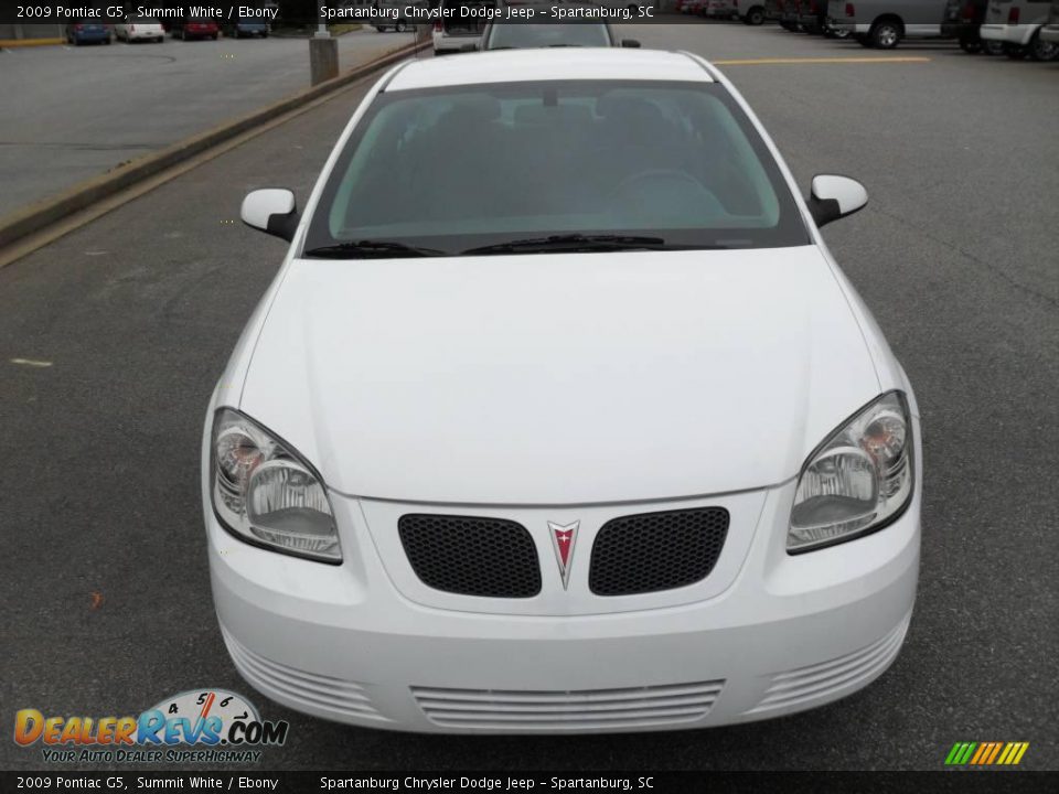 2009 Pontiac G5 Summit White / Ebony Photo #6