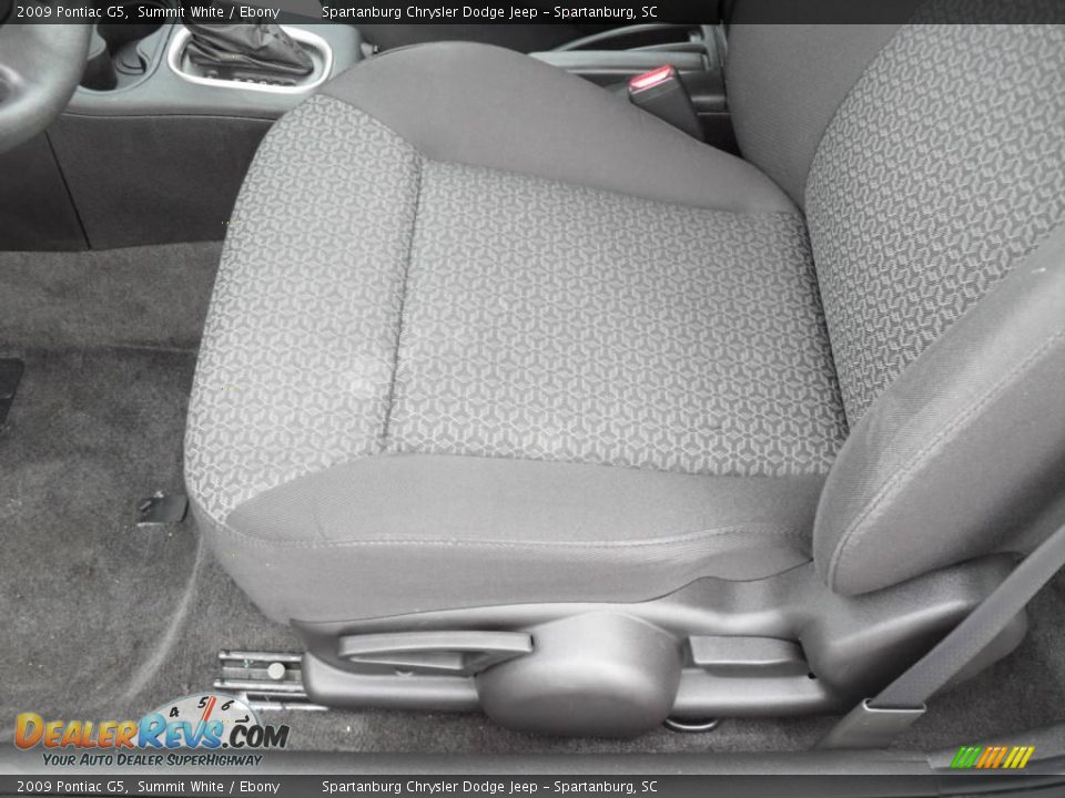 2009 Pontiac G5 Summit White / Ebony Photo #8