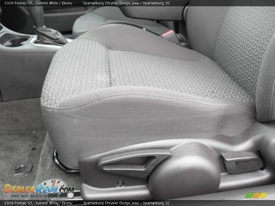 2009 Pontiac G5 Summit White / Ebony Photo #9