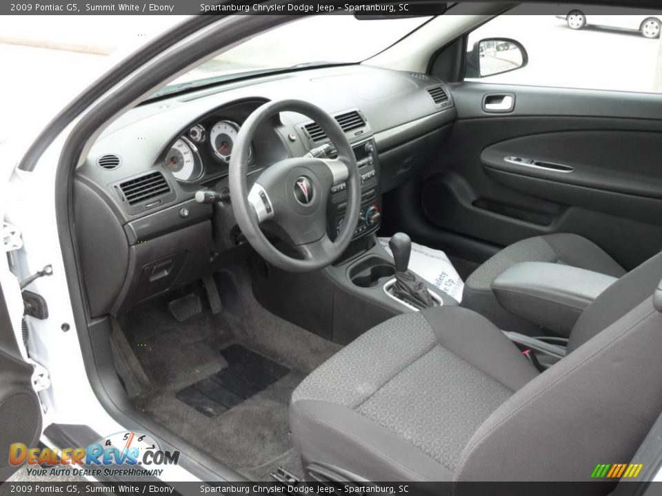 2009 Pontiac G5 Summit White / Ebony Photo #15