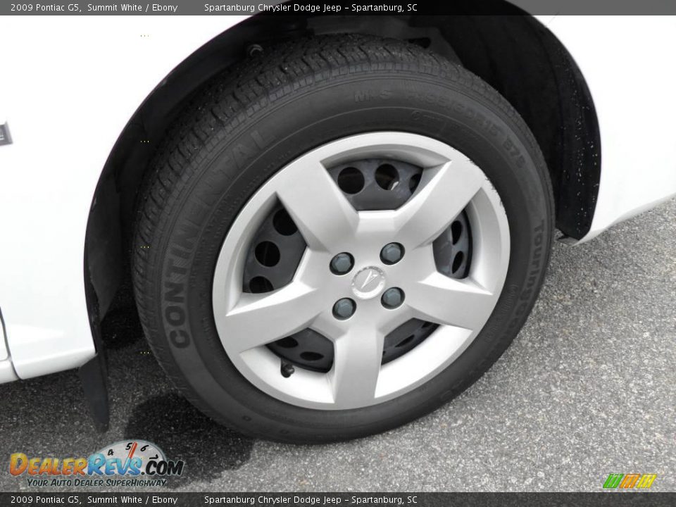 2009 Pontiac G5 Summit White / Ebony Photo #21