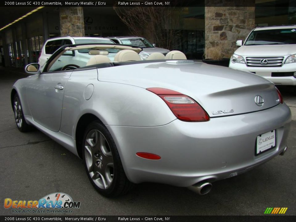 2008 Lexus SC 430 Convertible Mercury Metallic / Ecru Photo #4