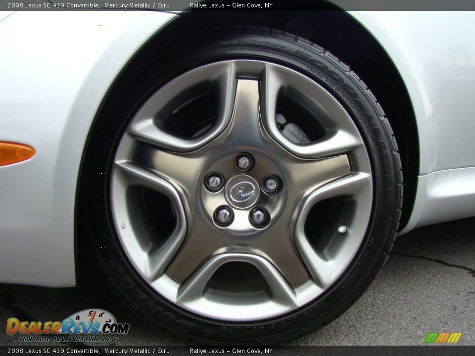 2008 Lexus SC 430 Convertible Mercury Metallic / Ecru Photo #6