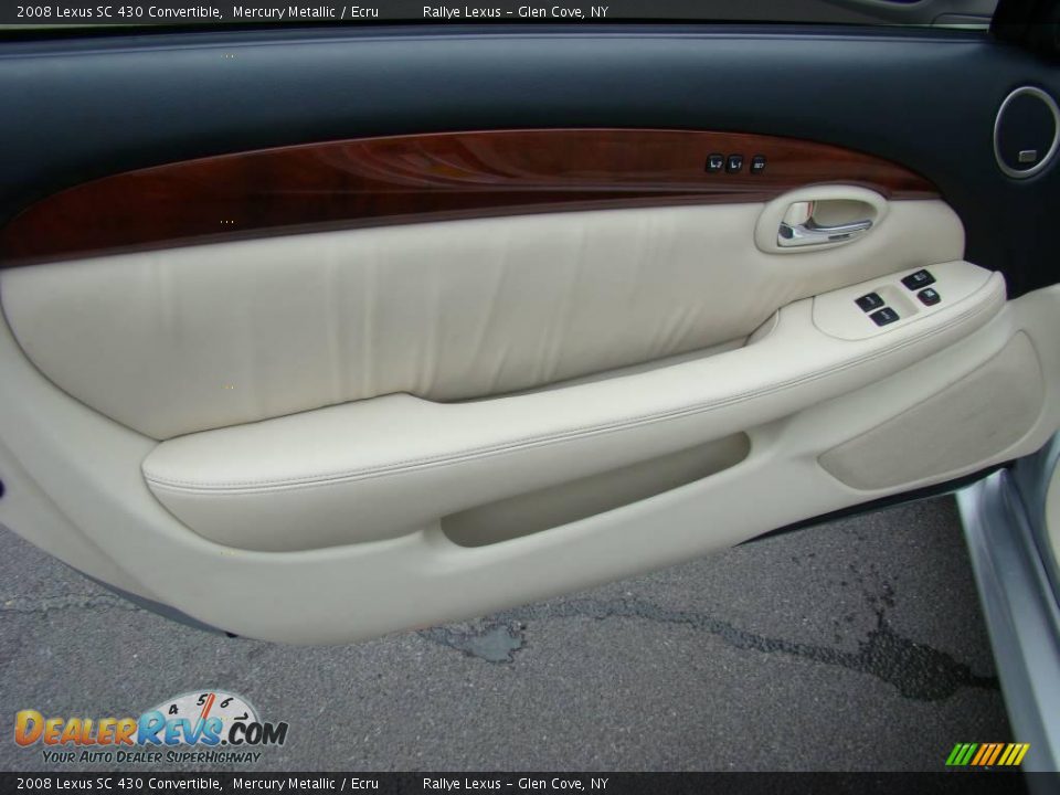 2008 Lexus SC 430 Convertible Mercury Metallic / Ecru Photo #7