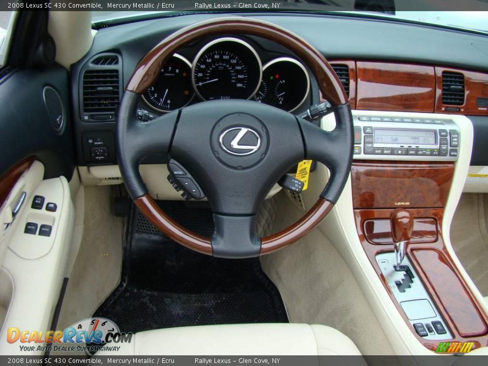 2008 Lexus SC 430 Convertible Mercury Metallic / Ecru Photo #10