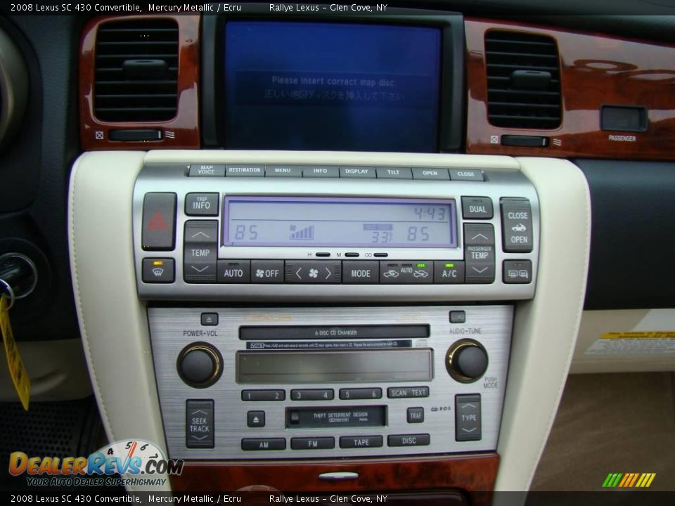 2008 Lexus SC 430 Convertible Mercury Metallic / Ecru Photo #11