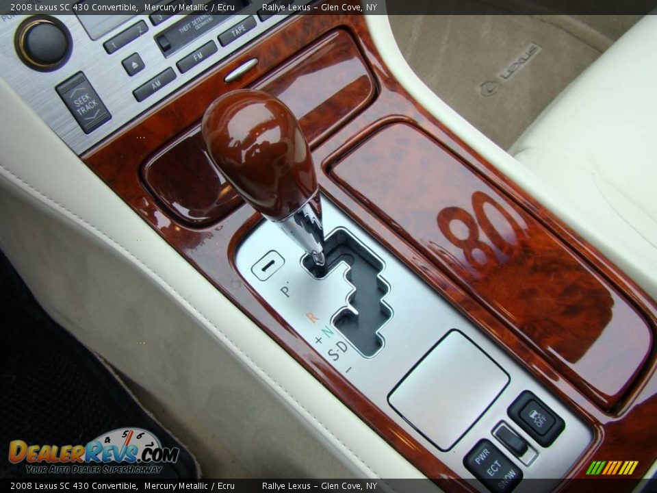 2008 Lexus SC 430 Convertible Mercury Metallic / Ecru Photo #12