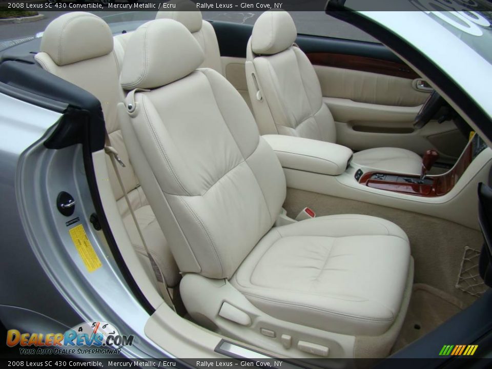2008 Lexus SC 430 Convertible Mercury Metallic / Ecru Photo #13