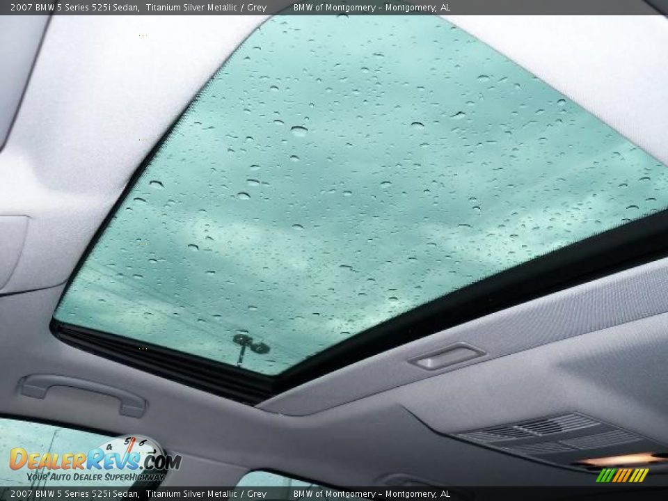 2007 BMW 5 Series 525i Sedan Titanium Silver Metallic / Grey Photo #11