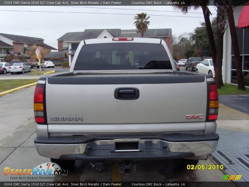 2004 GMC Sierra 1500 SLT Crew Cab 4x4 Silver Birch Metallic / Dark Pewter Photo #2