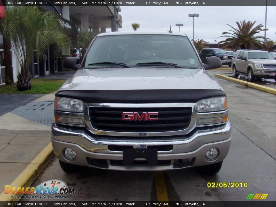 2004 GMC Sierra 1500 SLT Crew Cab 4x4 Silver Birch Metallic / Dark Pewter Photo #6